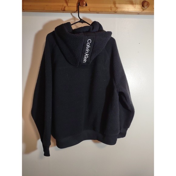 Calvin Klein Women's M Teddy Sweatshirt NWT Heavyweight Thick Designer Hooded - Picture 10 of 13